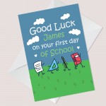 First Day Of School Card Personalised Good Luck Card Daughter