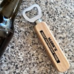 PERSONALISED Bottle Opener Birthday Gift Uncle Son Dad Funny