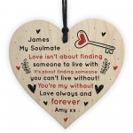 Personalised Gift For Soulmate Wife Husband Heart Anniversary