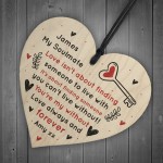 Personalised Gift For Soulmate Wife Husband Heart Anniversary