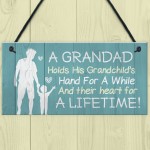 Grandad Hanging Sign Birthday Christmas Gift From Grandchildren 