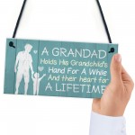 Grandad Hanging Sign Birthday Christmas Gift From Grandchildren 