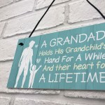 Grandad Hanging Sign Birthday Christmas Gift From Grandchildren 