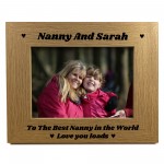 Best Nanny 7x5 Personalised Frame Gift From Grandchildren Nanny