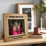 Best Nanny 7x5 Personalised Frame Gift From Grandchildren Nanny