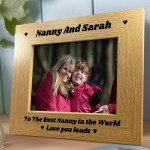 Best Nanny 7x5 Personalised Frame Gift From Grandchildren Nanny