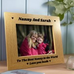 Best Nanny 7x5 Personalised Frame Gift From Grandchildren Nanny