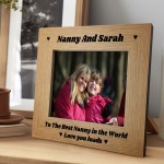 Best Nanny 7x5 Personalised Frame Gift From Grandchildren Nanny