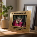 Best Nanny 7x5 Personalised Frame Gift From Grandchildren Nanny