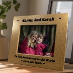 Best Nanny 7x5 Personalised Frame Gift From Grandchildren Nanny