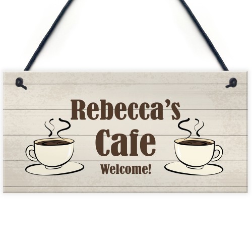 Personalised CAFE Sign For Child Daughter Son Playroom Playhouse