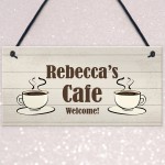 Personalised CAFE Sign For Child Daughter Son Playroom Playhouse