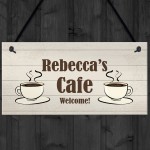 Personalised CAFE Sign For Child Daughter Son Playroom Playhouse