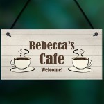 Personalised CAFE Sign For Child Daughter Son Playroom Playhouse