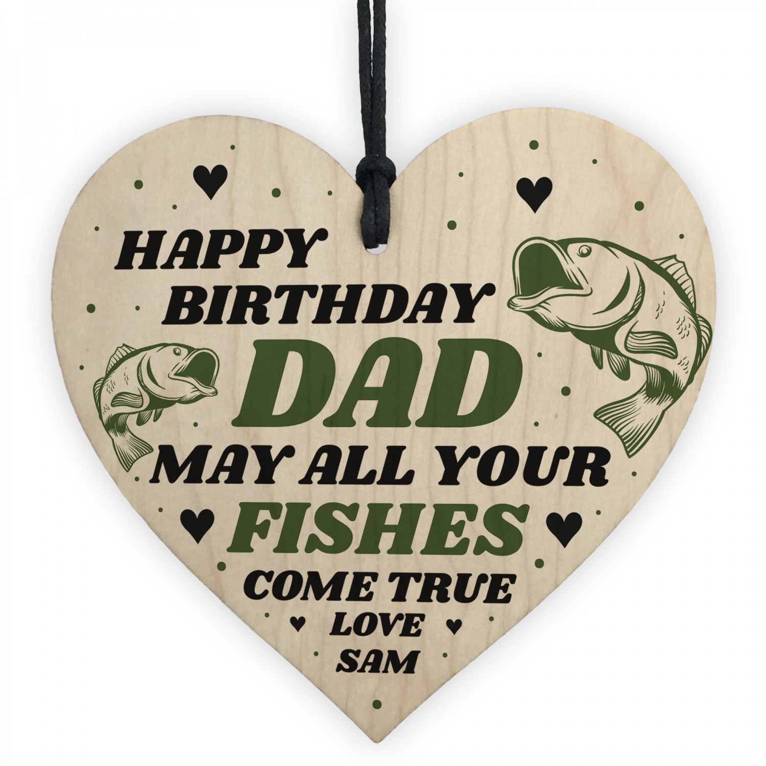 Red Ocean Funny Birthday Gift For Dad Personalised Fishing Gift Humour Gift For Him Heart Other Celebrations & Occasions  UK