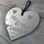 Personalised Wedding Anniversary Gift Husband Wife Couple Gift