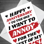 Funny Anniversary Cards Rude Anniversary Card Him Her Boyfriend