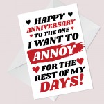 Funny Anniversary Cards Rude Anniversary Card Him Her Boyfriend