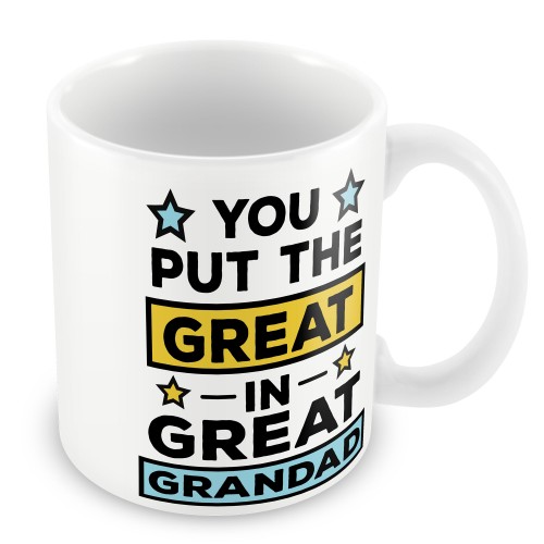 Great Grandad Novelty Mug Birthday Christmas Gift For Grandad