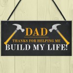 Dad Thank You Novelty Hanging Sign Christmas Birthday Dad Gift 