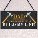 Dad Thank You Novelty Hanging Sign Christmas Birthday Dad Gift 