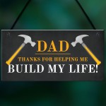 Dad Thank You Novelty Hanging Sign Christmas Birthday Dad Gift 