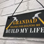 Grandad Thank You Novelty Hanging Sign Christmas Birthday Gift