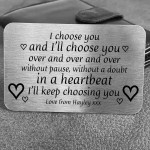 Personalised Keepsake Anniversary Gift For Boyfriend Girlfriend