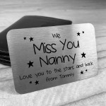 Personalised Nanny Metal Card Christmas Gifts Keepsake Gifts