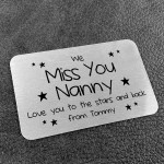 Personalised Nanny Metal Card Christmas Gifts Keepsake Gifts