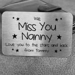 Personalised Nanny Metal Card Christmas Gifts Keepsake Gifts