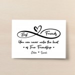 Best Friends Untie Knot Print Personalised Birthday