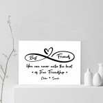 Best Friends Untie Knot Print Personalised Birthday