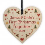 Our 1st Christmas Together Bauble Tree Decoration Personalised