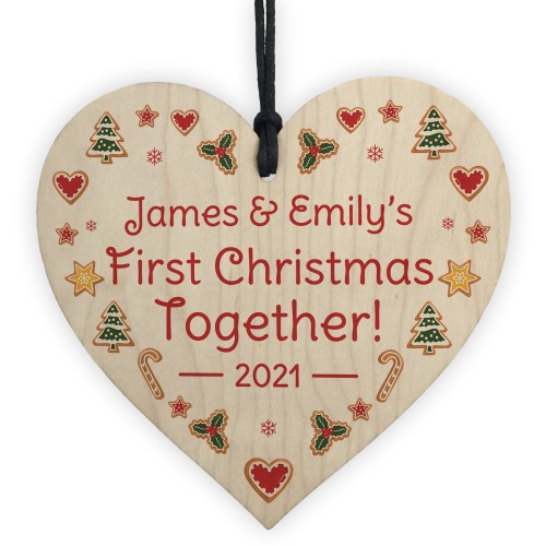 Our 1st Christmas Together Bauble Tree Decoration Personalised