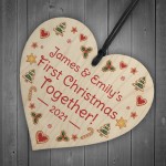 Our 1st Christmas Together Bauble Tree Decoration Personalised