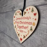 Our 1st Christmas Together Bauble Tree Decoration Personalised