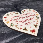 Our 1st Christmas Together Bauble Tree Decoration Personalised