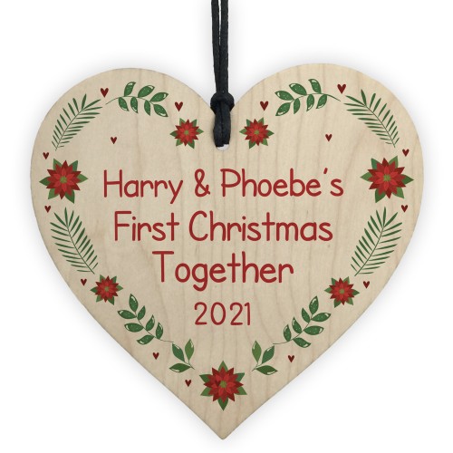 Personalised Our 1st Christmas Together Bauble Tree Decoration