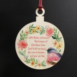 Robin Red Breast Memorial Bauble Hanging Tree Decoration