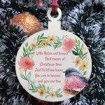 Robin Red Breast Memorial Bauble Hanging Tree Decoration