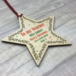 PERSONALISED Gift For Teacher Christmas Hanging Bauble