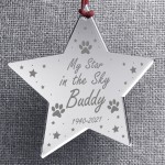 My Star In The Sky Personalised Engraved Star Dog Memorial