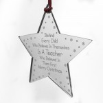 Thank You Gift For Teacher Engraved Star Christmas Gift