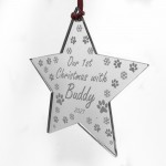 Our 1st Christmas With Any Name Personalised Star Dog Christmas