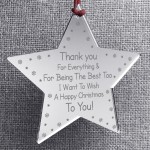 Special Thank You Gift For Teacher Assistant Engraved Star