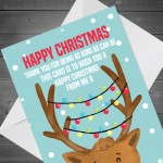 Christmas Card For Teacher Assistant From Child Nursery School