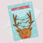 Christmas Card For Teacher Assistant From Child Nursery School