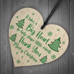 Thank You Gift For Teacher Christmas Wooden Heart Gift