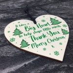 Thank You Gift For Teacher Christmas Wooden Heart Gift